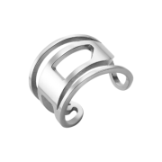 Diesel Dx1548040 Stainless Steel Band Ring Silver