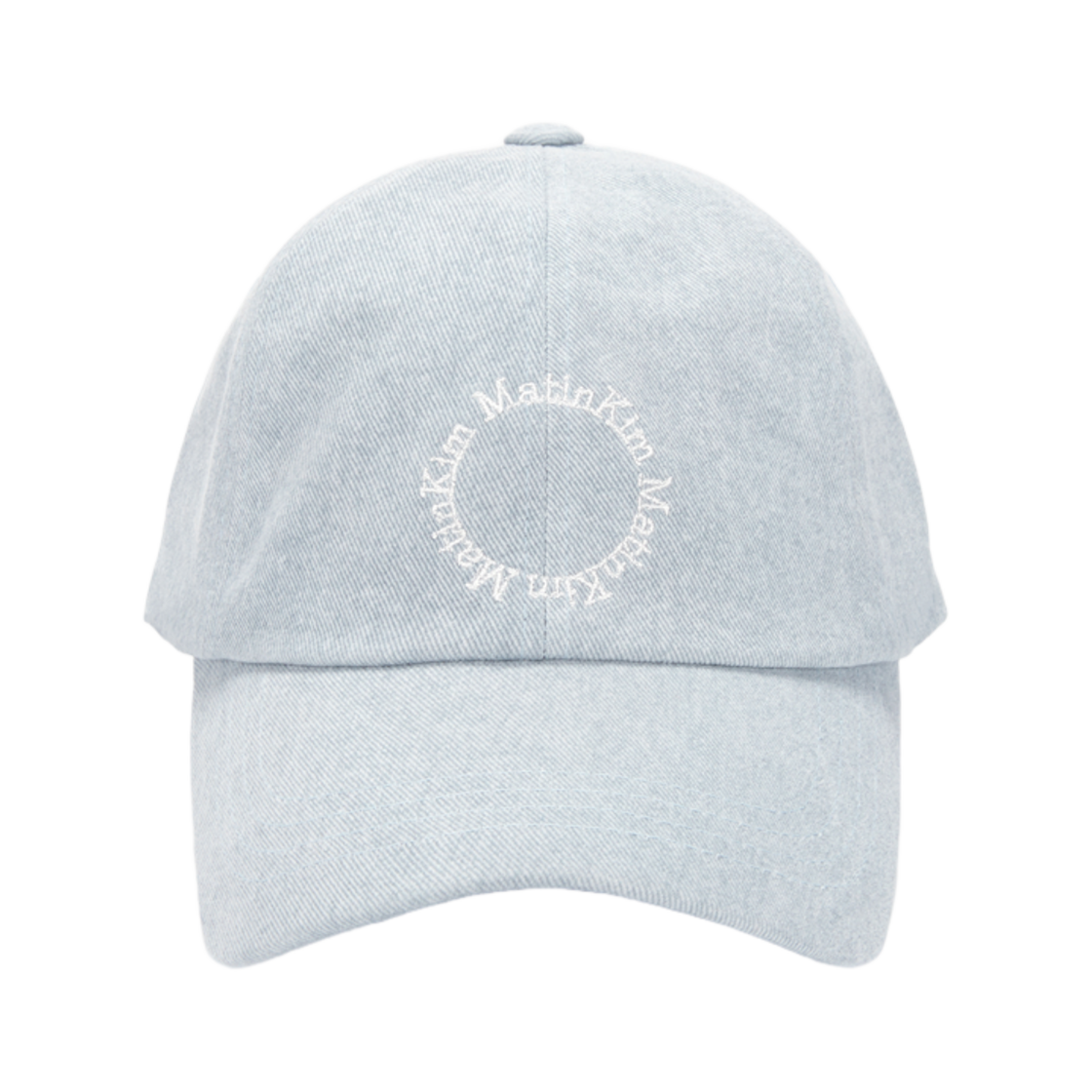 마뗑킴 마카롱 로고 볼캡 스카이(Matin Kim Macaron Logo Ball Cap Sky)