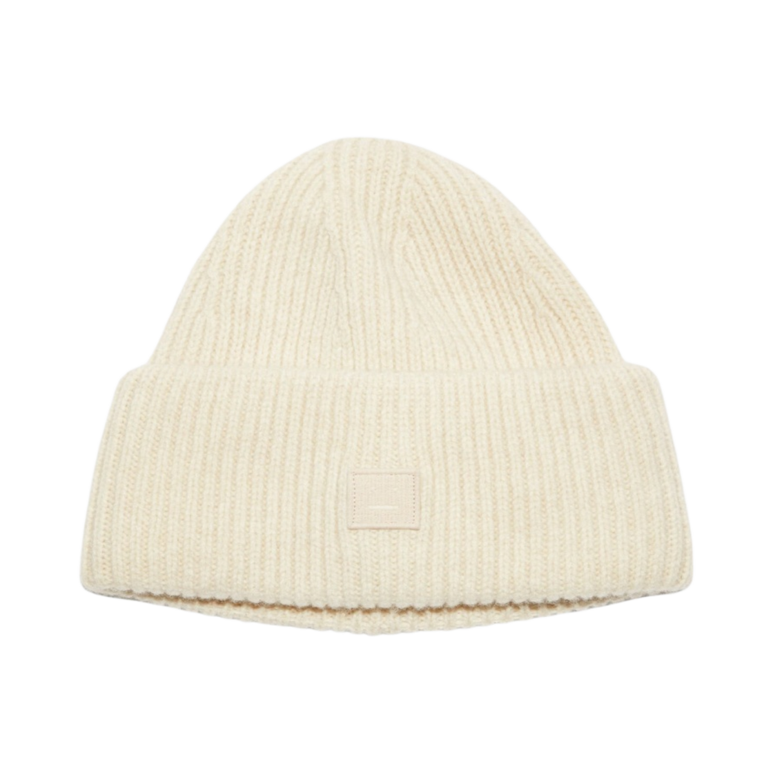 아크네 스튜디오 립드 비니 햇 오트밀 멜란지