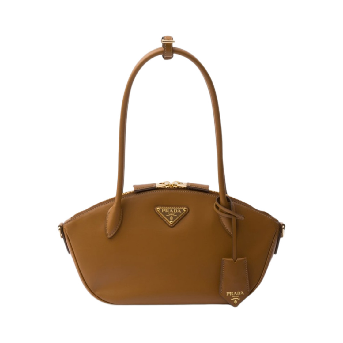 1BA427-2AIX-F03BH Prada Small Leather Handbag Caramel