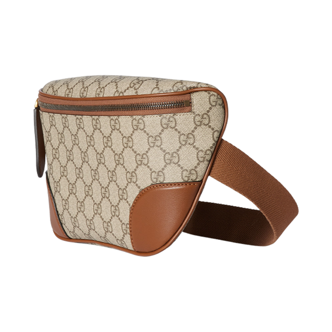 구찌 GG 엠블럼 미디움 벨트백 베이지 다크 브라운(Gucci GG Emblem Medium Belt Bag Beige Dark Brown) - 2