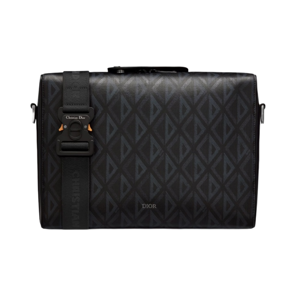 디올 링고 메신저 백 블랙 CD 다이아몬드 캔버스 스무스 카프스킨(Dior Lingot Messenger Bag Black CD Diamond Canvas Smooth Calfskin) - 1