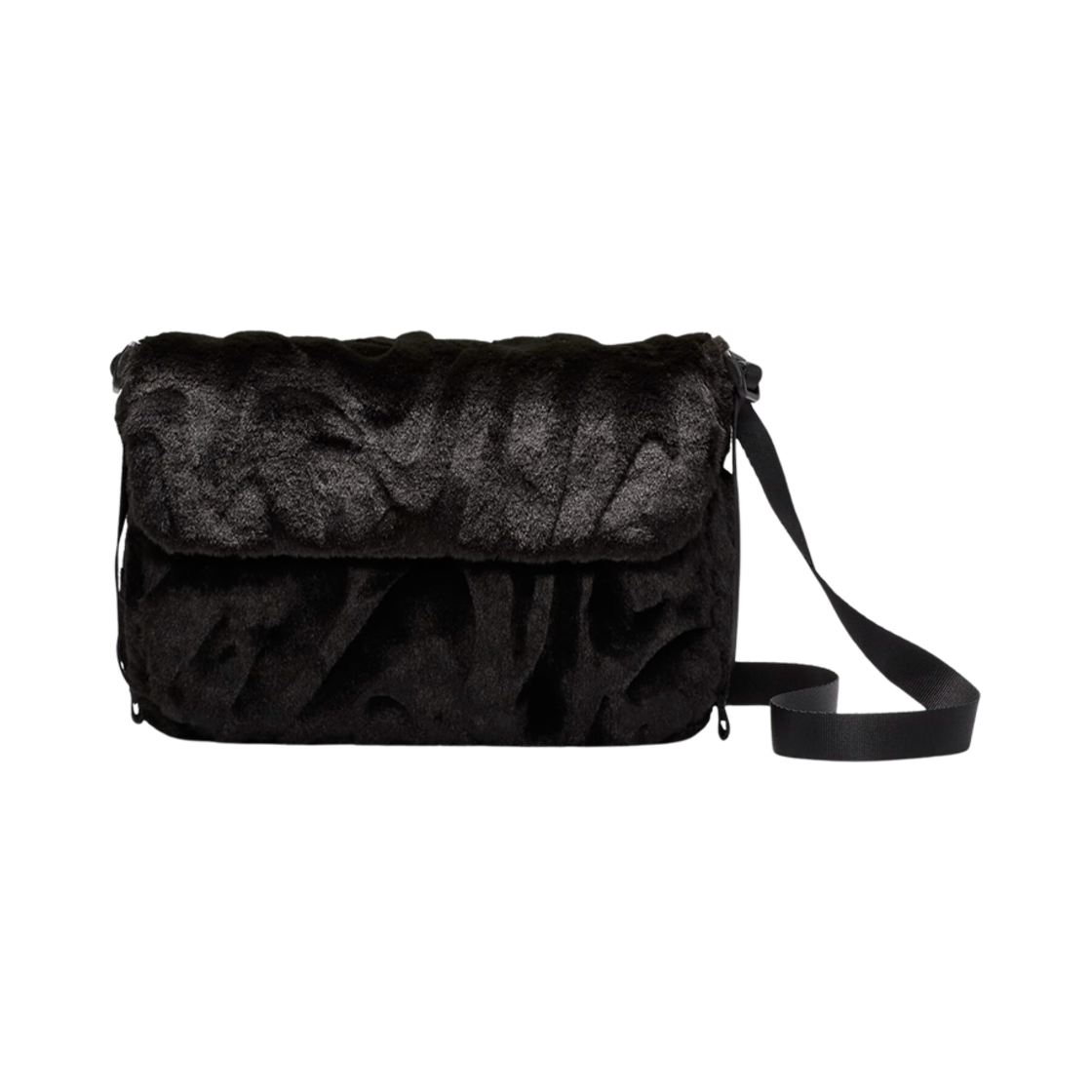 FZ1326-010 Nike NSW Futura 365 Faux Fur Crossbody Bag 1L Black
