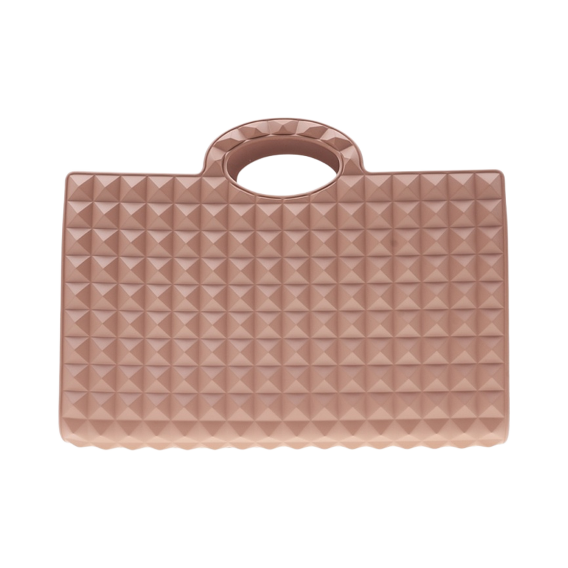 발렌티노 르 트루아지엠 러버 쇼핑백 로즈 카넬(Valentino Le Troisieme Rubber Shopping Bag Rose Cannelle) - 1