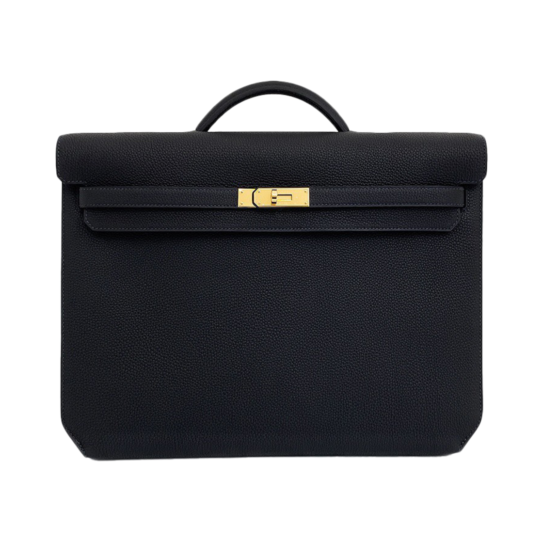 IT9A429LW4RP Hermes S/O Kelly Depeche 36 Black/Bleu Sapphire Gold W Stamp