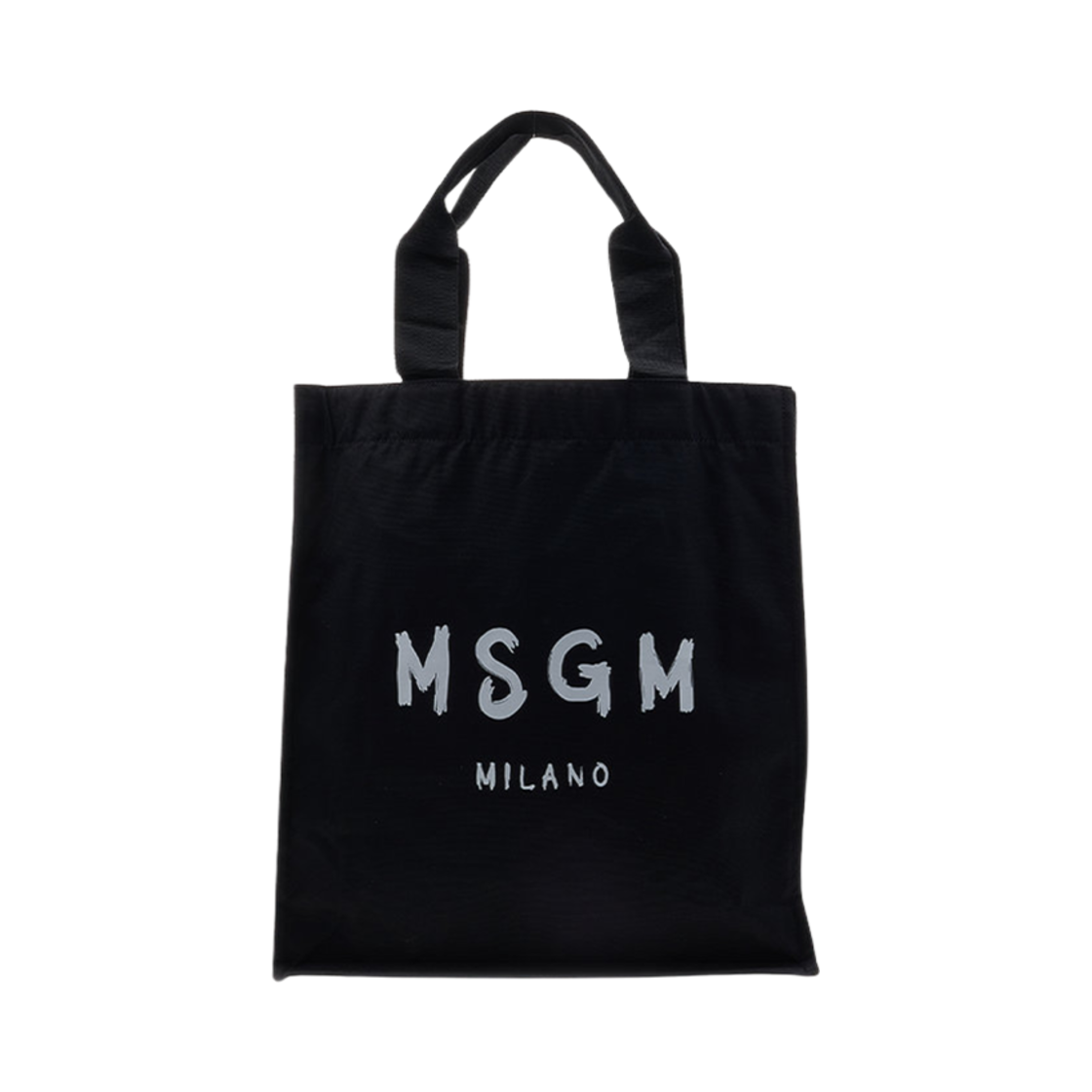 3341MDZ43-371-99 MSGM Milano Logo Tote Bag Black