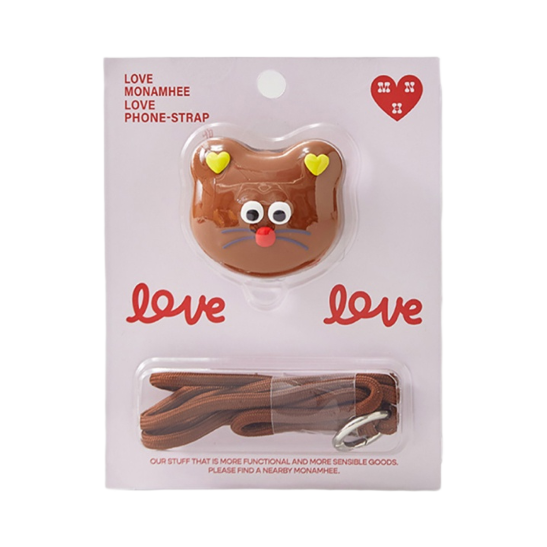 - Monamhee Bred Mobile Strap Brown