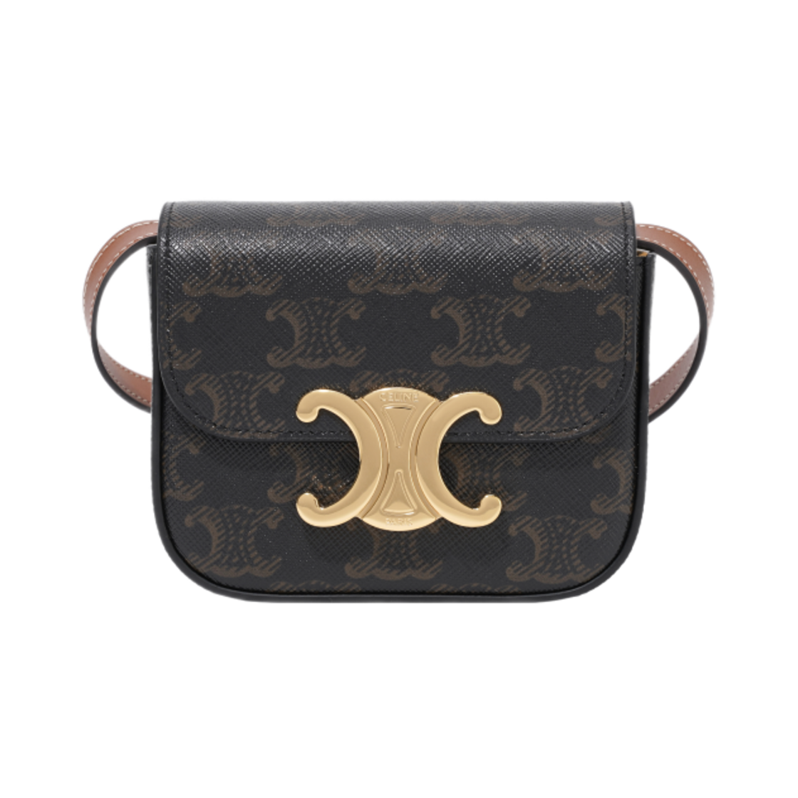 셀린느 미니 클로드 트리옹프 캔버스 카프스킨 탄(Celine Mini Claude in Triomphe Canvas Calfskin Tan)