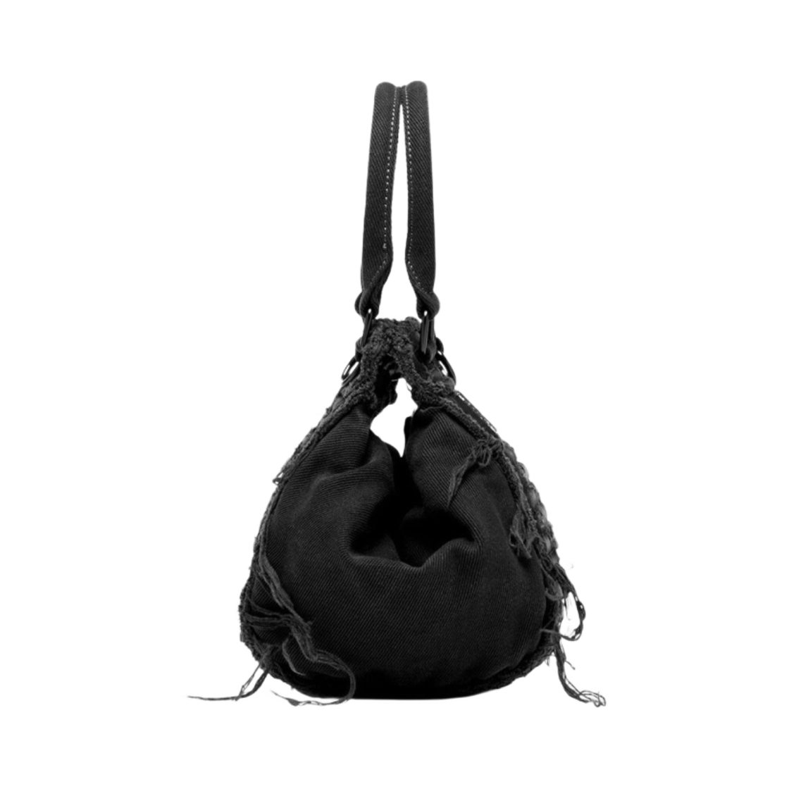 디젤 D-비나-C XS 슬라우치 캔버스 미니백 크리스탈 블랙(Diesel D-Vina-C Xs Slouchy Canvas Mini Bag with Crystals Black) - 2
