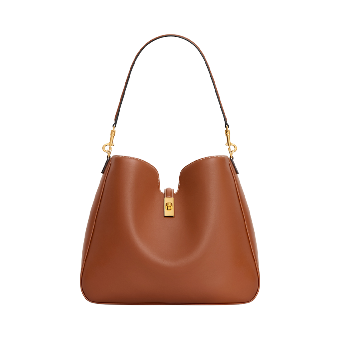 119563FX9-04LU Celine Medium Camille 16 Soft Bag in Smooth Calfskin Tan