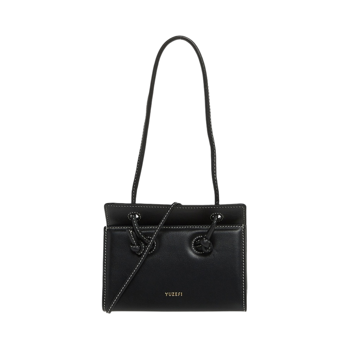 YUZCO-HB-TM-00 Yuzefi Mini Taco Shoulder Bag Black