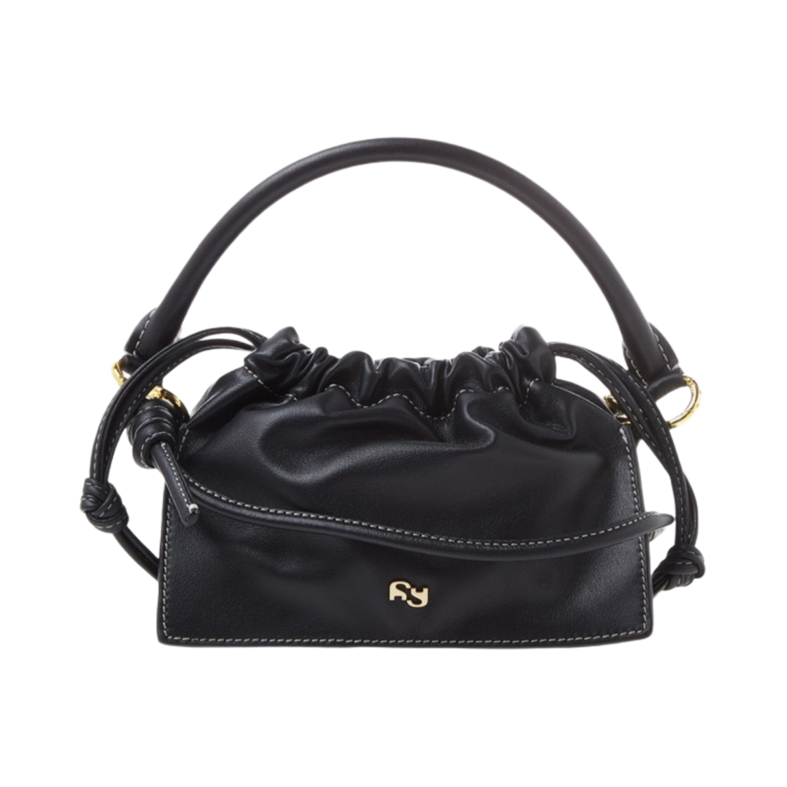 YUZRS22-HB-MB-00 Yuzefi Mini Bom Shoulder Bag Black