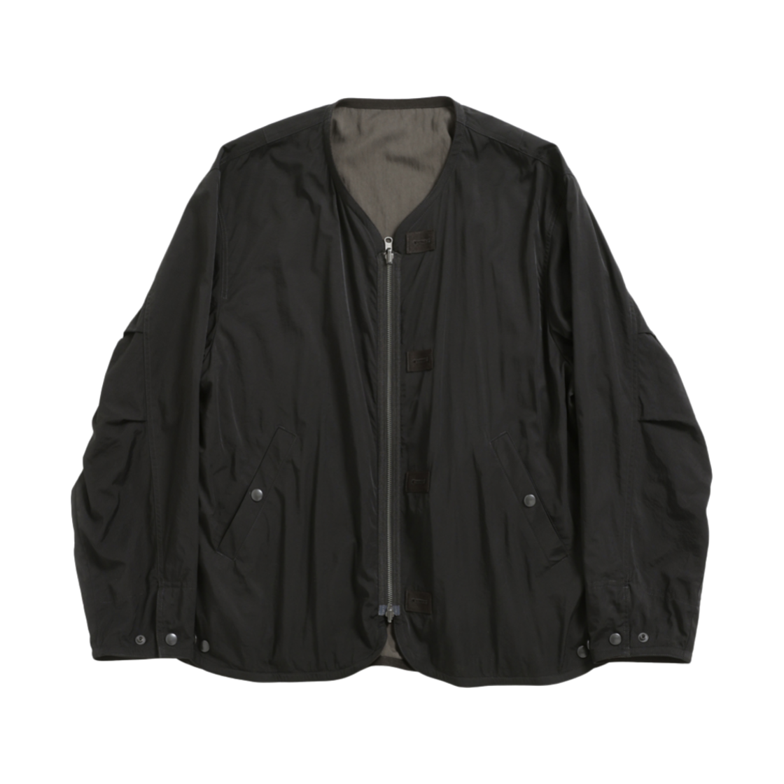 해칭룸 리버서블 라이닝 자켓 블랙 차콜