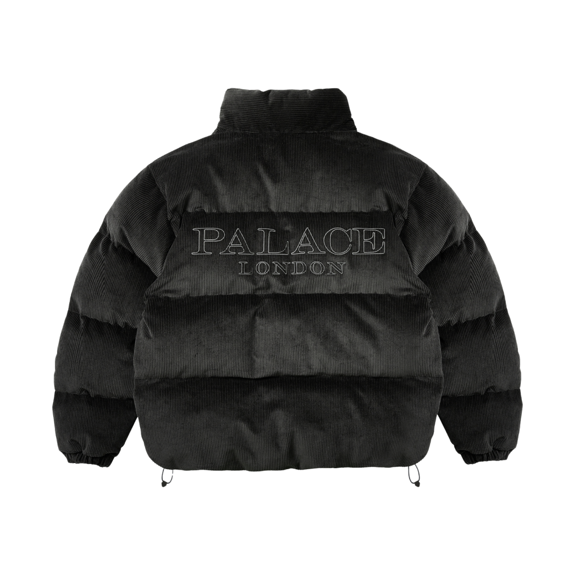 팔라스 코듀로이 퍼퍼 자켓 블랙 - 25SS(Palace Corduroy Puffa Jacket Black - 25SS)