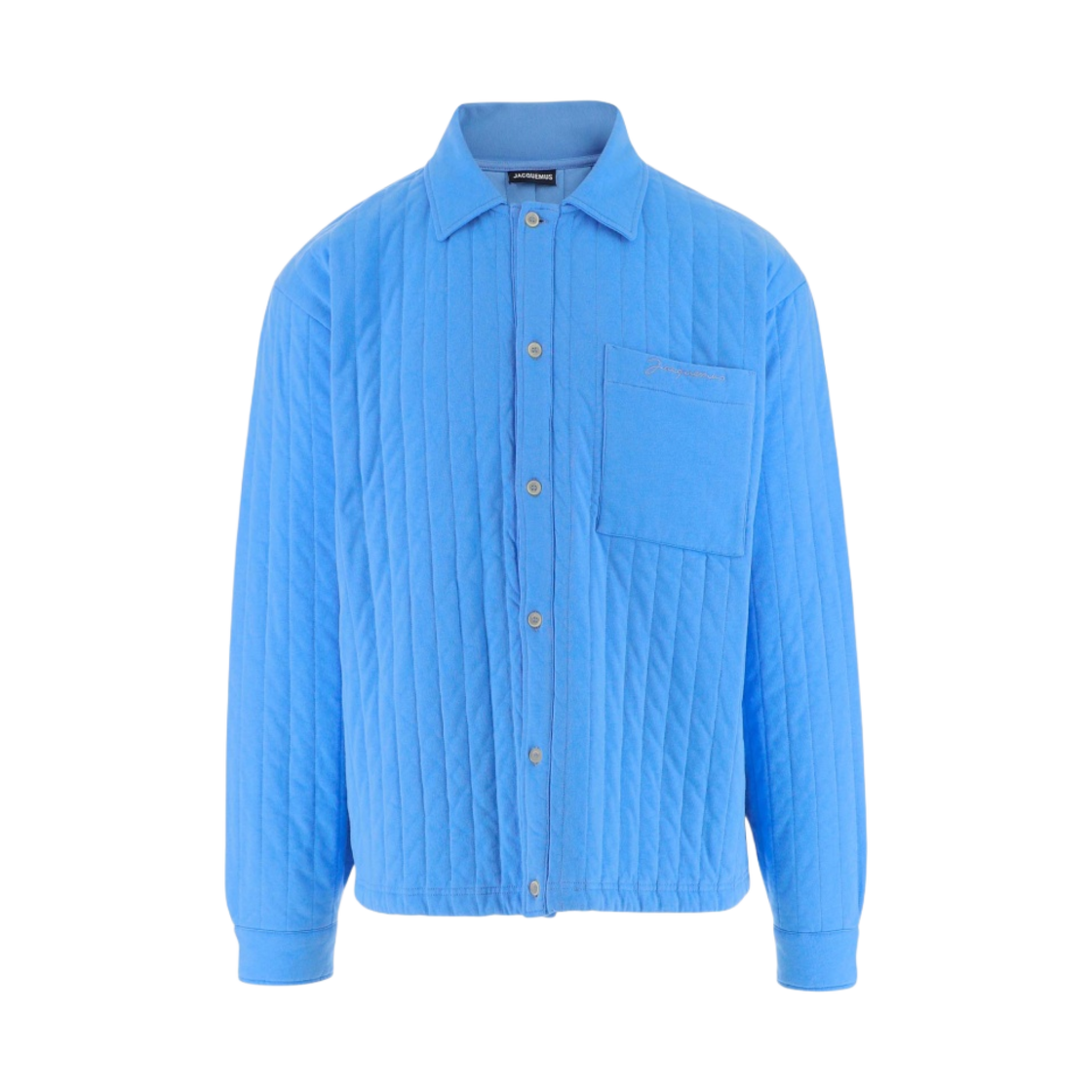 자크뮈스 라 슈르슈미즈 마틀라세 오버셔츠 블루(Jacquemus La Surchemise Matelas Overshirt Blue) - 1