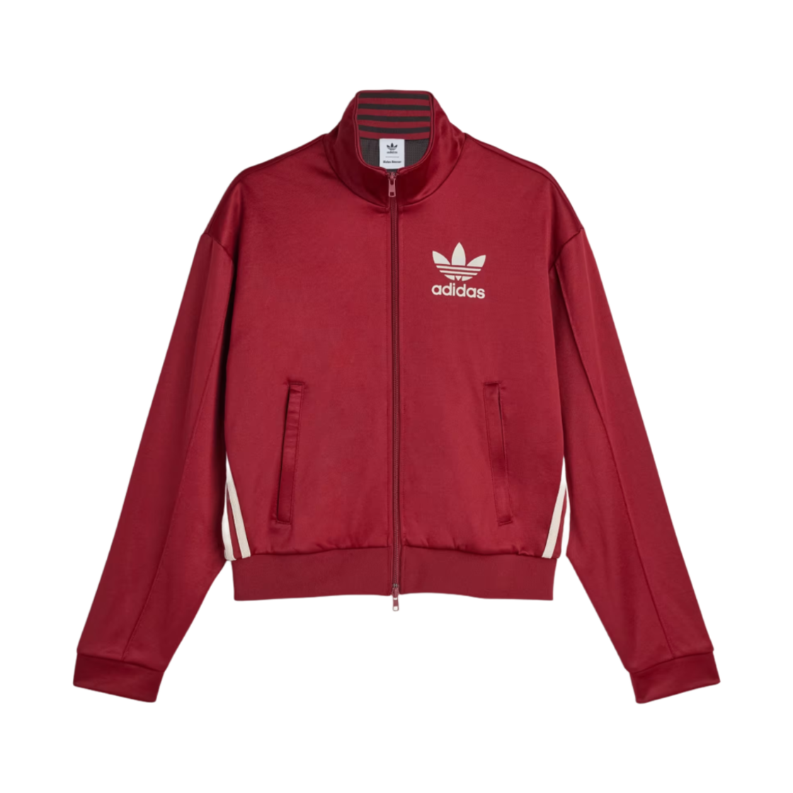 (W) 아디다스 x 웨일스 보너 트랙탑 컬리지에이트 버건디 - US 사이즈((W) Adidas x Wales Bonner Track Top Collegiate Burgundy - US Sizing) - 1