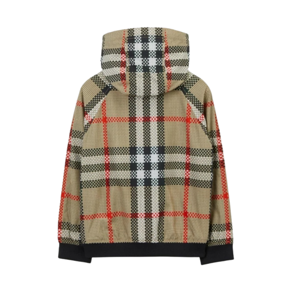 (키즈) 버버리 체크 후드 자켓 아카이브 베이지((Kids) Burberry Check Hooded Jacket Archive Beige) - 2