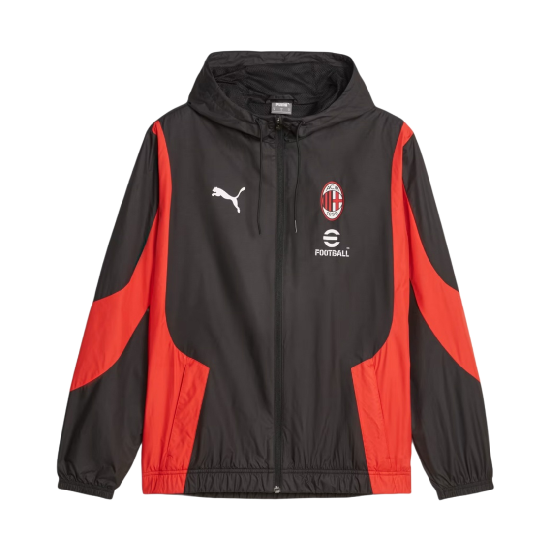 푸마 AC 밀란 프리매치 우븐 앤섬 자켓 블랙(Puma AC Milan Prematch Woven Anthem Jacket Black)