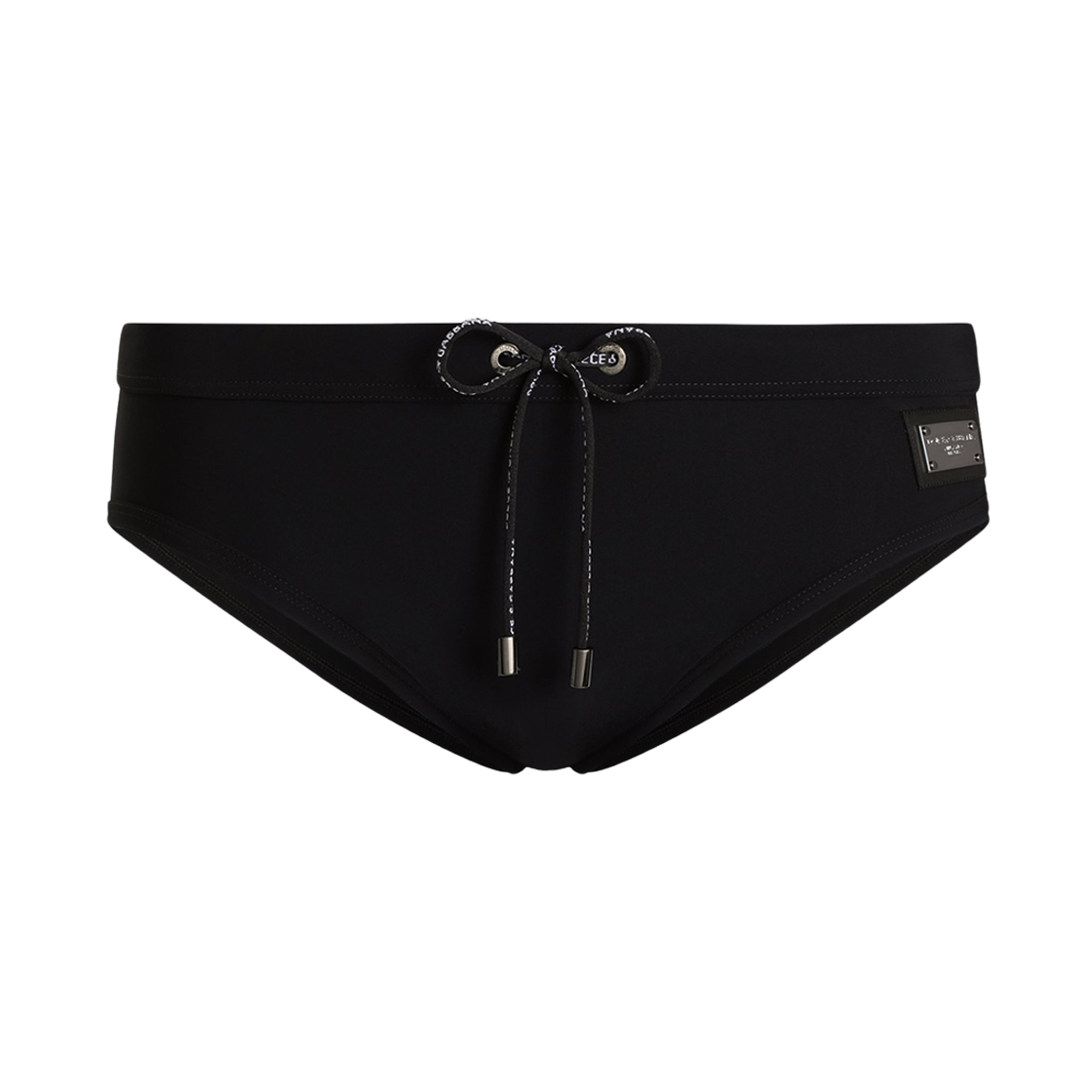 M4A76JONO05N0000 Dolce & Gabbana Logo Tag High Leg Brief Black