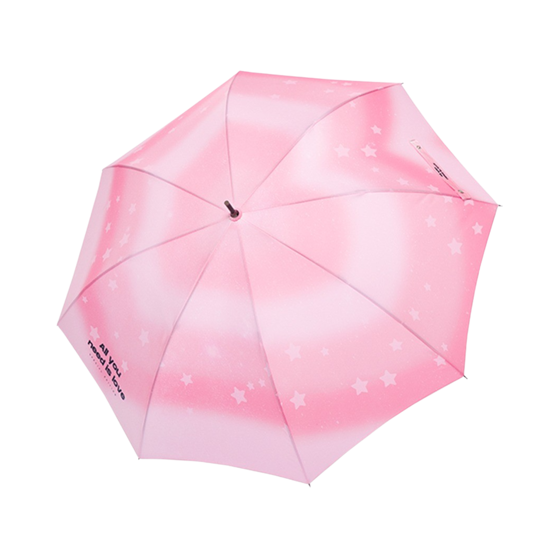 블루밍테일 하트 빔 장우산 핑크 염색 손잡이(Bloomingtale Heart beam Umbrella Pink Dye Handle)