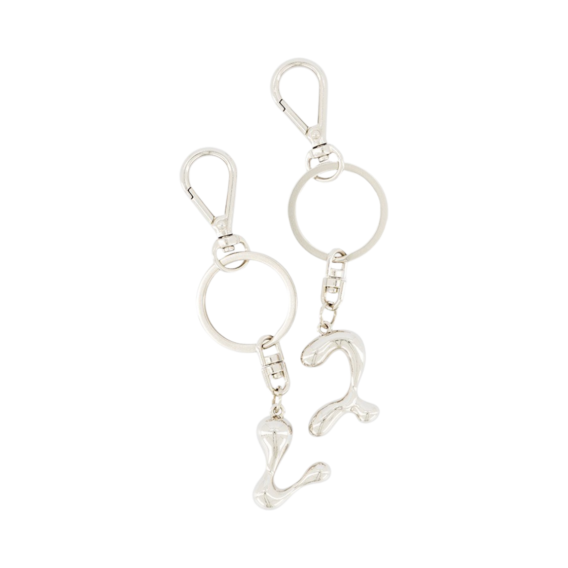 멜로우 로고 키링 세트 실버(MELLOW Mellow Logo Key Ring Set Silver)