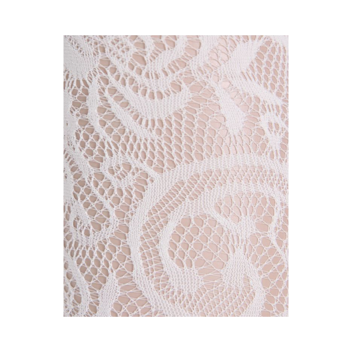 오니뗄라 플라워 레이스 메쉬 타이즈 화이트(Onnitella Flower Lace Mesh Tights White) - 1