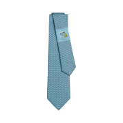 Hermes Maillons En Vogue Tie Ciel Ciel Foncé Ciel Clair