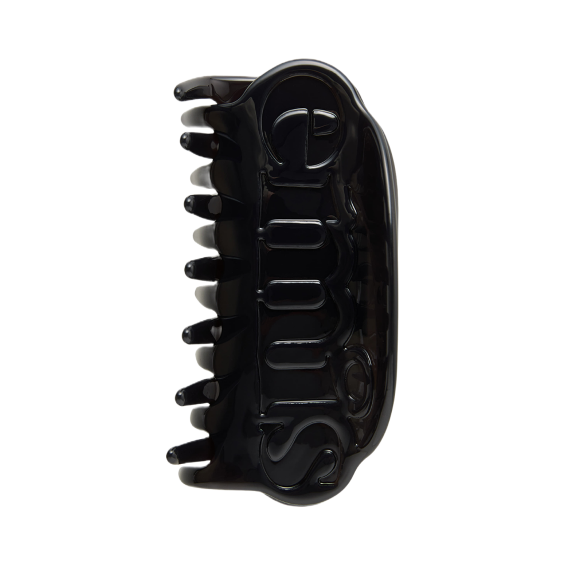(W) 이미스 로고 헤어 클로 클립 블랙((W) Emis Logo Hair Claw Clip Black) - 2