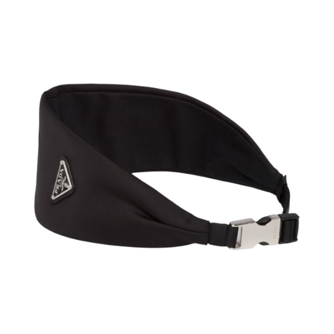 (W) 프라다 리나일론 헤드밴드 블랙((W) Prada Re-Nylon Headband Black) - 2
