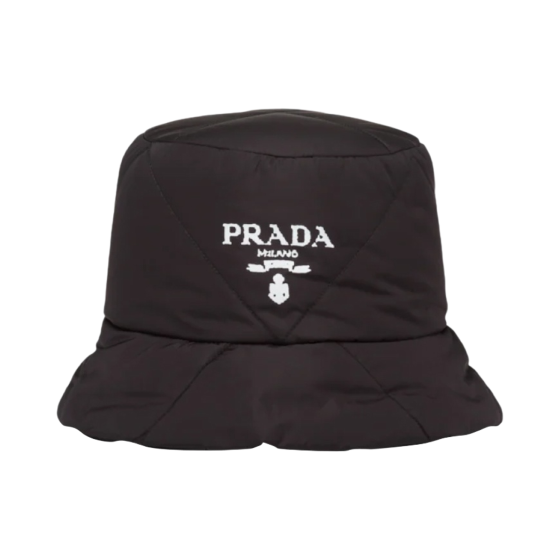 프라다 패딩 리나일론 버킷햇 블랙(Prada Padded Re-Nylon Bucket Hat Black) - 1