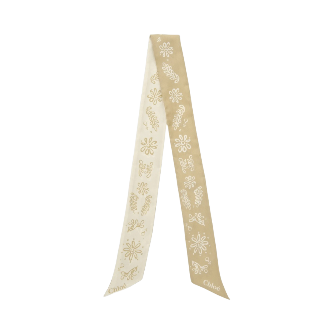 CHC24ST012SE124T Chloe Bandeau Scarf Seedpearl Beige