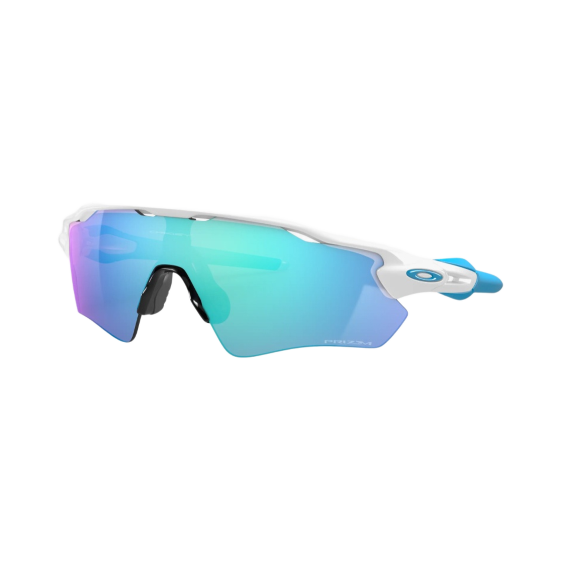 OO9208-5738 Oakley Radar EV Path Polished White Frame Prizm Sapphire Lenses High Bridge Fit