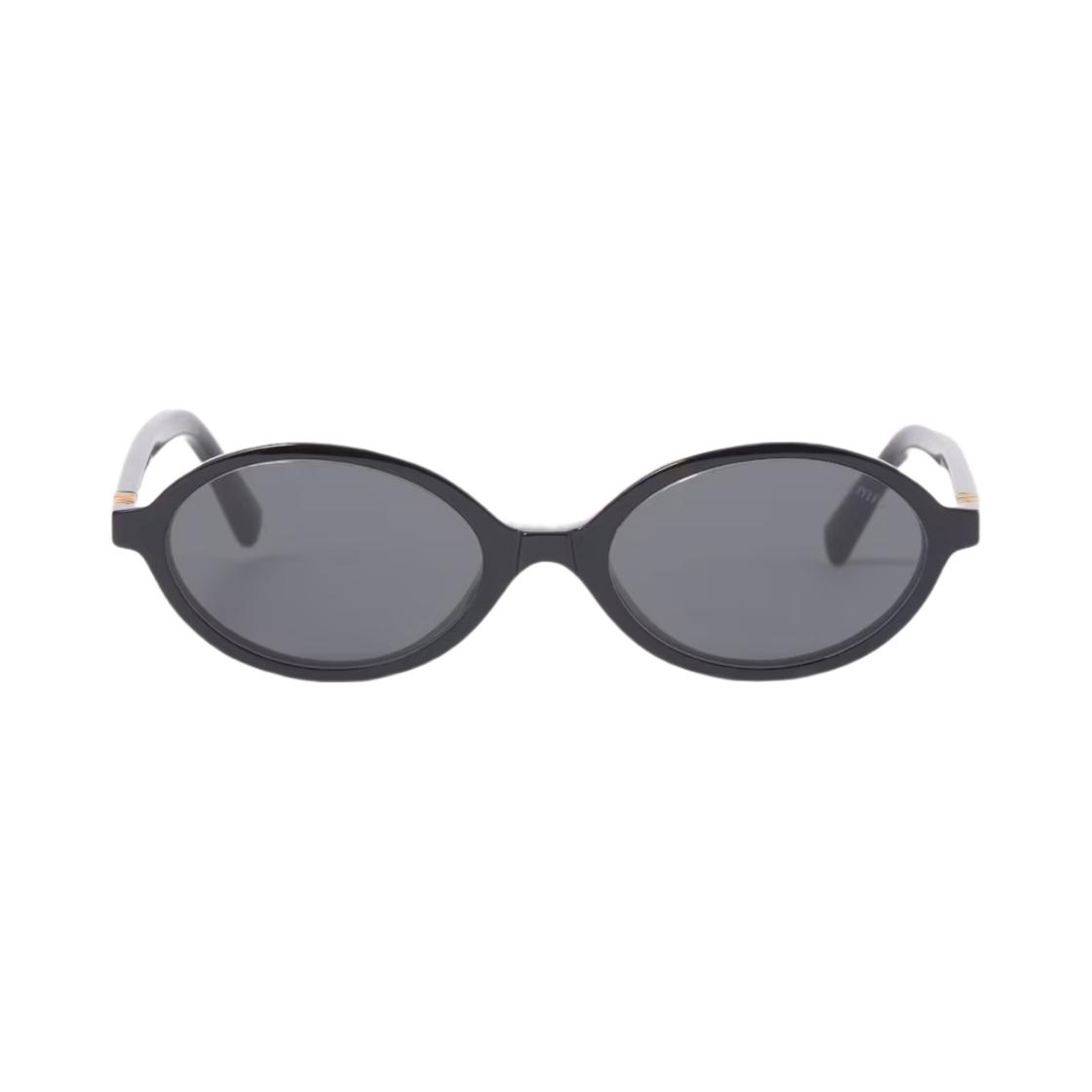 (W) 미우 미우 리가드 선글라스 슬레이트 그레이 렌즈 블랙 아세테이트 스탠다드 핏((W) Miu Miu Regard Sunglasses Slate Gray Lenses Black Acetate Standard fit)
