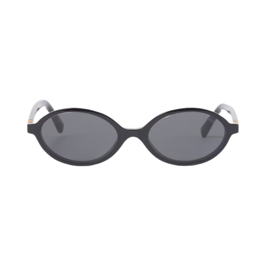 SMU04Z-E1AB-F05S0-C-050 (W) Miu Miu Regard Sunglasses Slate Gray Lenses Black Acetate Standard fit
