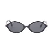 (W) Miu Miu Regard Sunglasses Slate Gray Lenses Black Acetate Standard fit