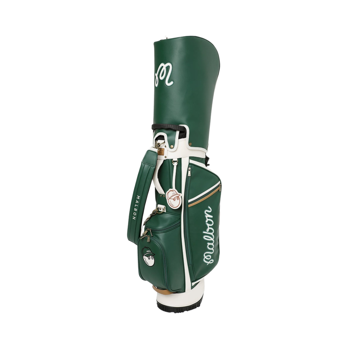 말본 골프 M 버킷 클래식 스탠드백 그린(Malbon Golf M Bucket Classic Stand Bag Green)