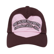 The Museum Visitor Heart Cut-Out Logo Ballcap Brown