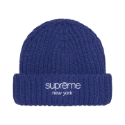 Supreme Ribbed Beanie Dark Royal - 22FW