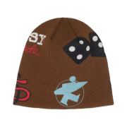 Stussy Mixed Logo Skullcap Coffee