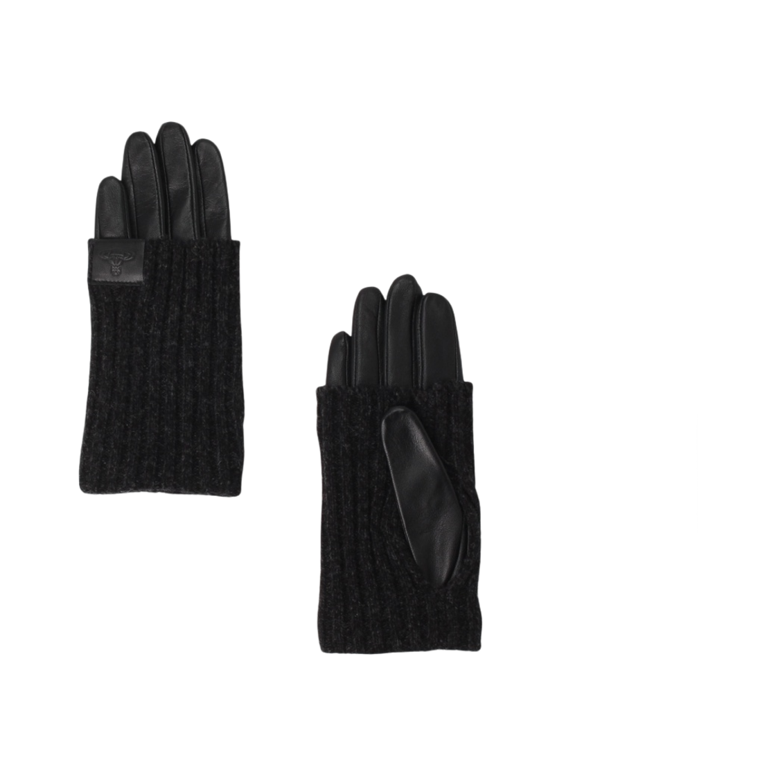 (W) 비비안 웨스트우드 롱 립 니트 커프 글러브 블랙((W) Vivienne Westwood Long Rib Knit Cuff Gloves Black) - 1