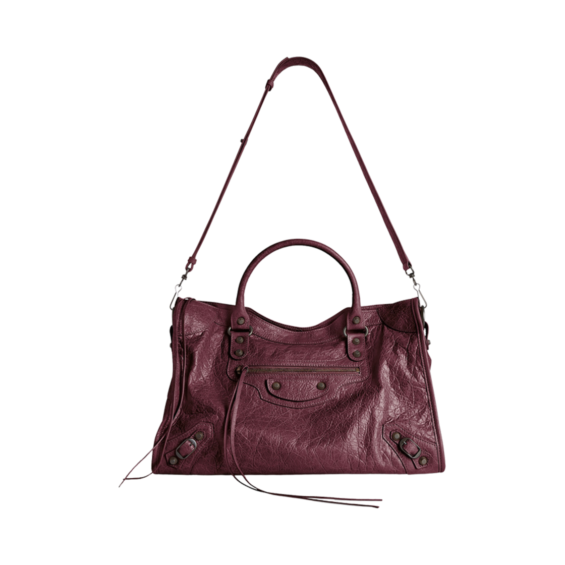 발렌시아가 르 시티 미디움 백 다크 버건디(Balenciaga Le City Medium Bag Dark Burgundy) - 4