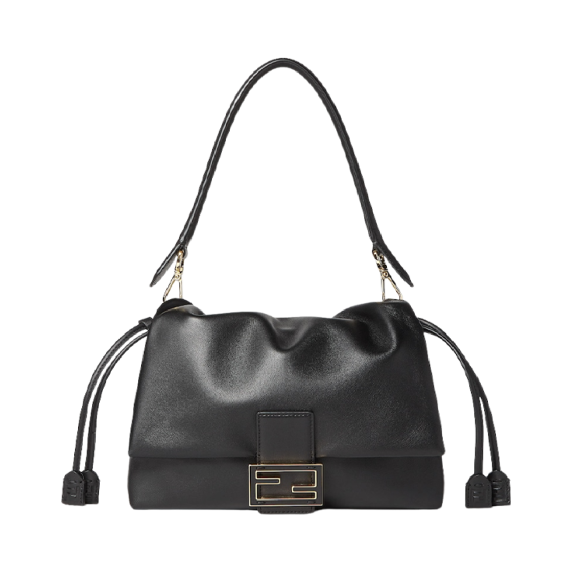 펜디 맘마 바게트 미디움 나파 레더 백 블랙(Fendi Mamma Baguette Medium Nappa Leather Bag Black) - 1