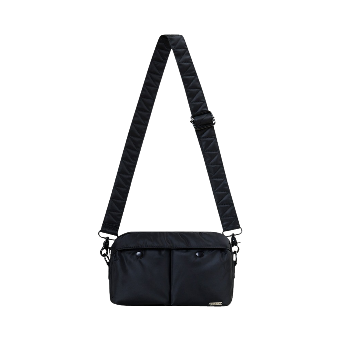 AI24I3000030BLK ALPHA INDUSTRIES Nylon Messenger Bag Black
