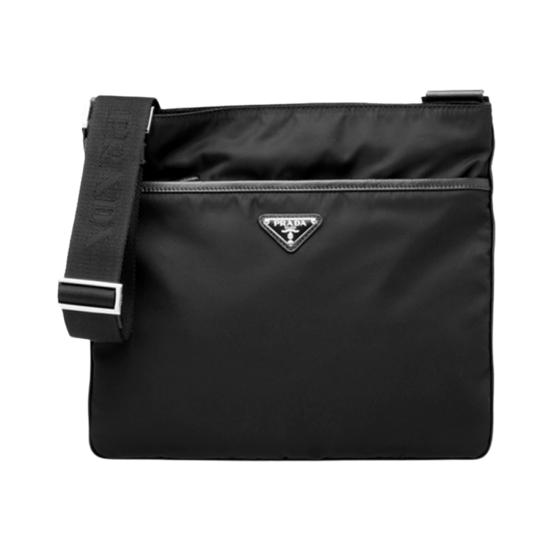 프라다 리나일론 앤 사피아노 레더 크로스바디백 블랙(Prada Re-Nylon and Saffiano Leather Bag with Strap Black)
