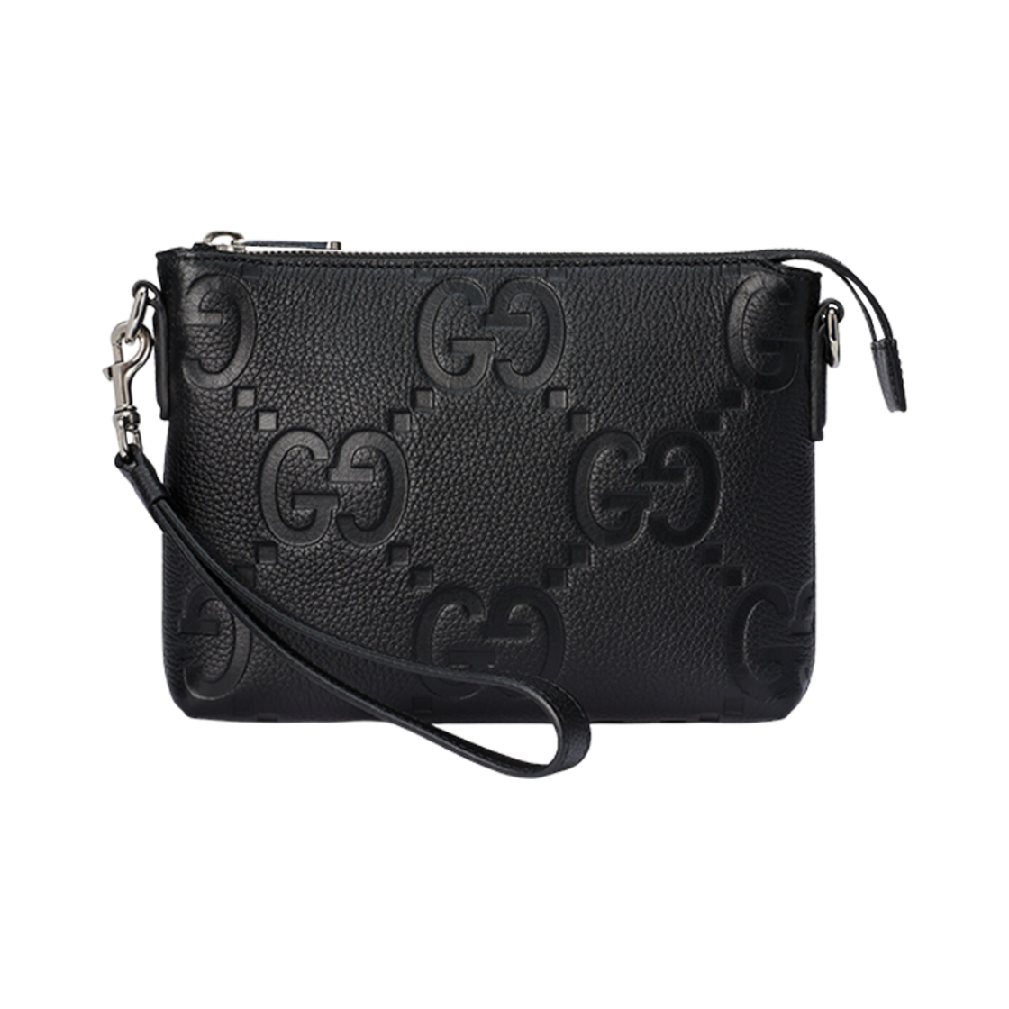 구찌 점보 GG 미디움 메신저 백 블랙 레더(Gucci Jumbo GG Medium Messenger Bag Black Leather) - 1