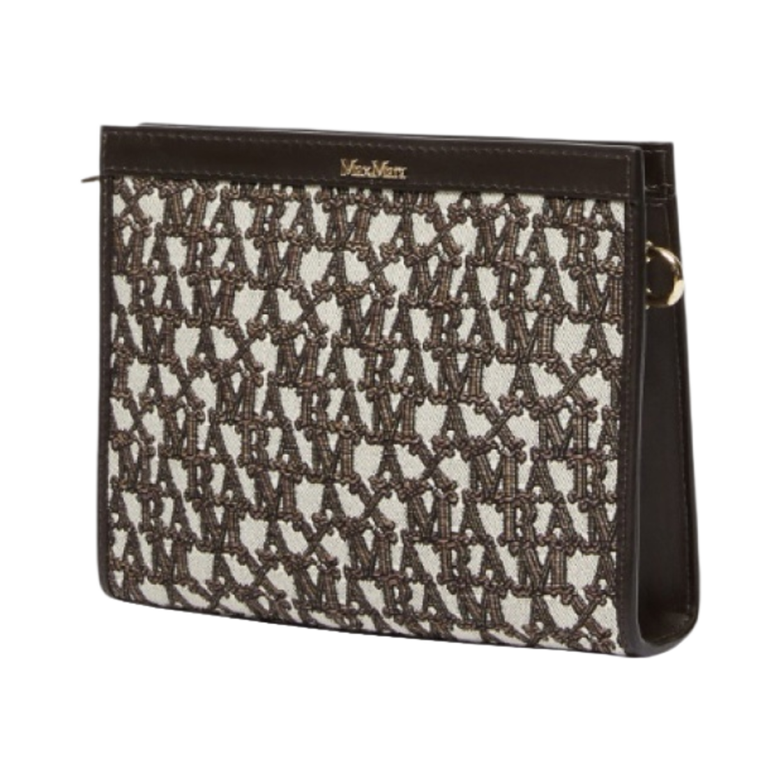막스마라 코튼 스몰 클러치백 브라운(Max Mara Cotton Small Clutch Bag Brown) - 2