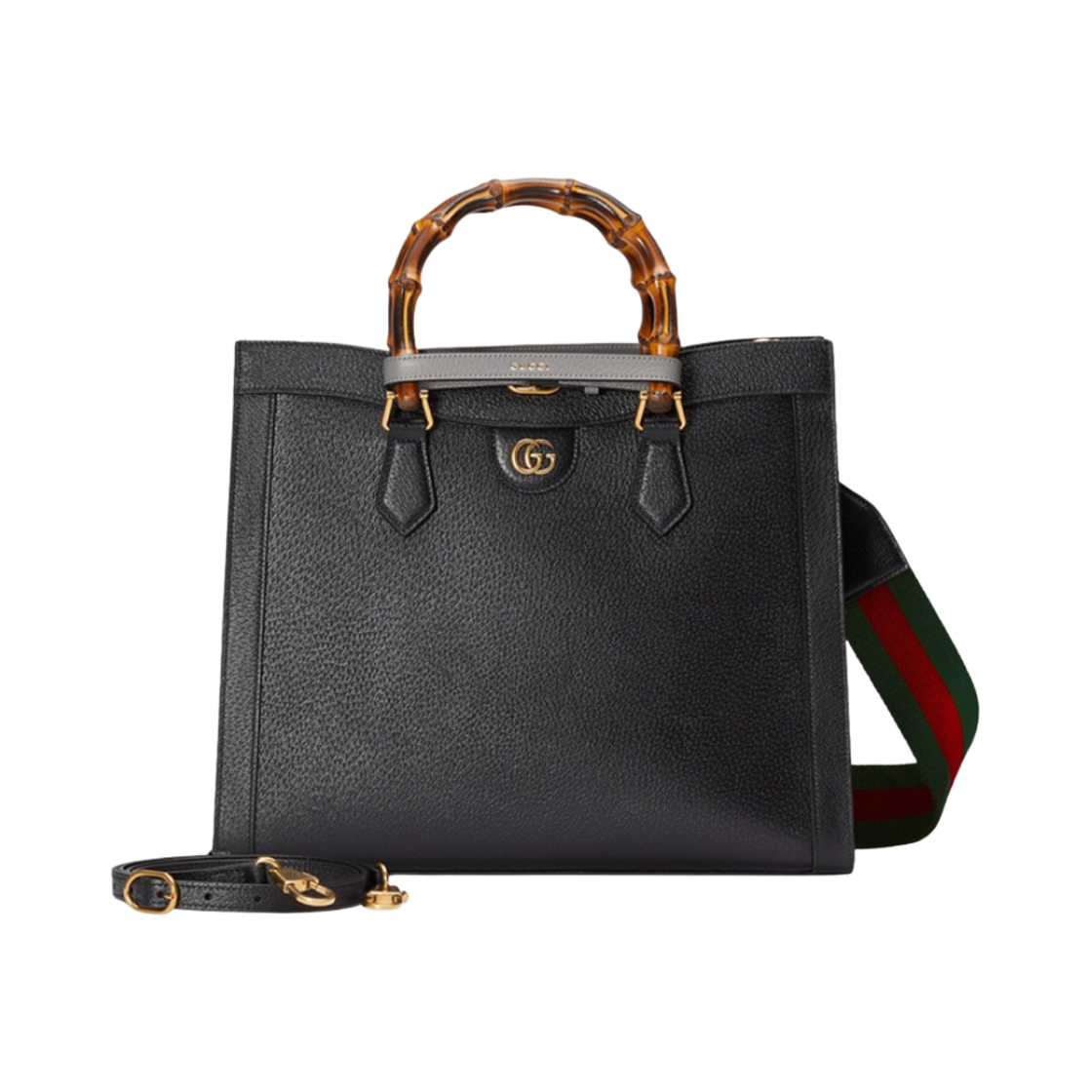 구찌 다이애나 미디움 토트백 블랙 레더(Gucci Diana Medium Tote Bag Black Leather) - 4