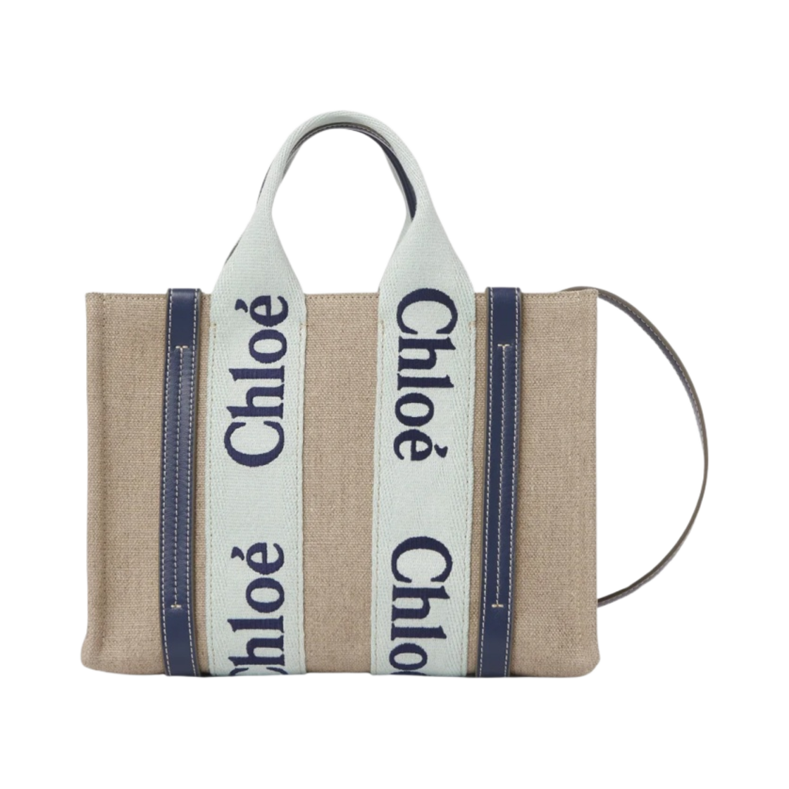 끌로에 우디 스몰 토트백 그린 블루(Chloe Woody Small Tote Bag Green Blue)