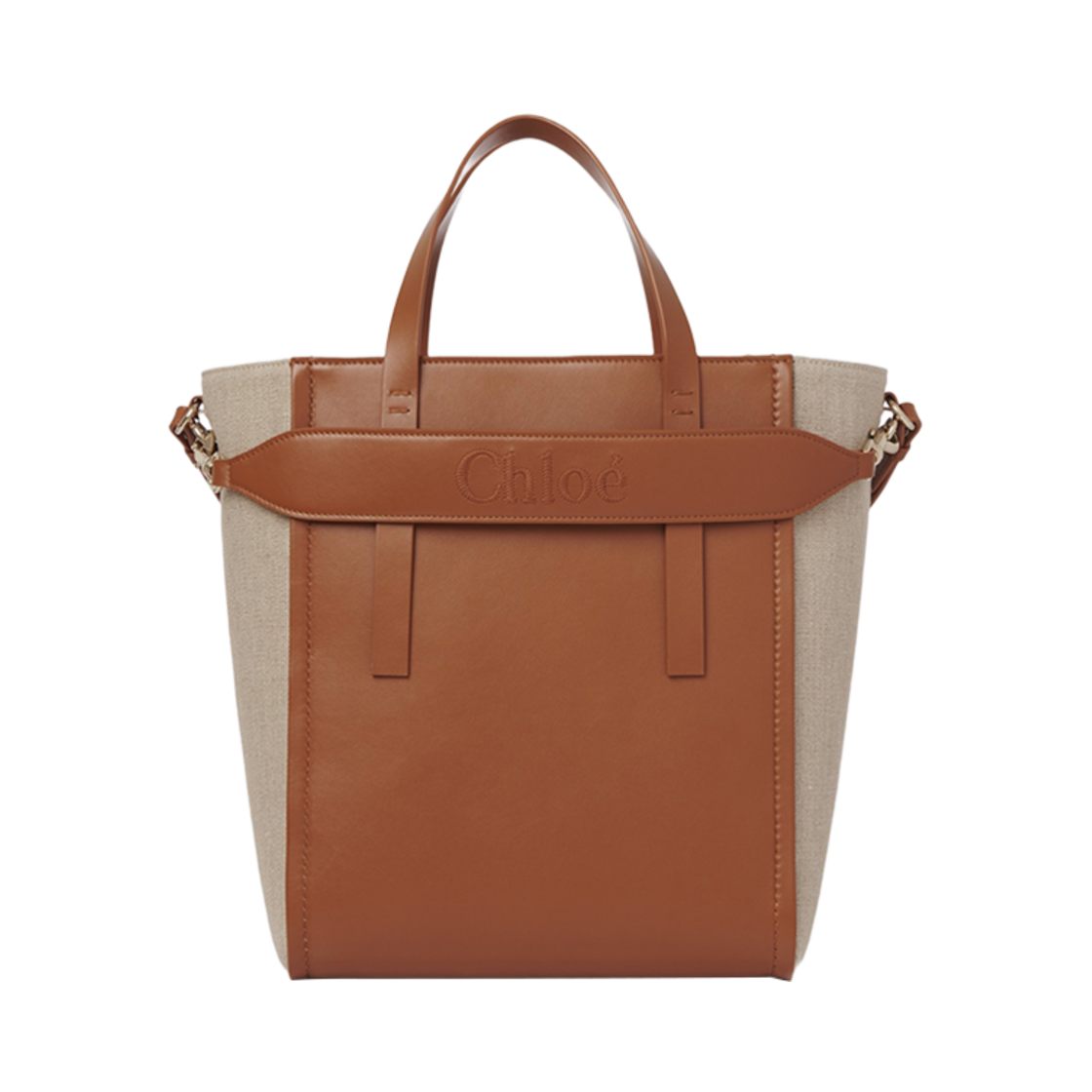 CHC23AS423L16247 Chloe Sense Medium Tote Bag Caramel