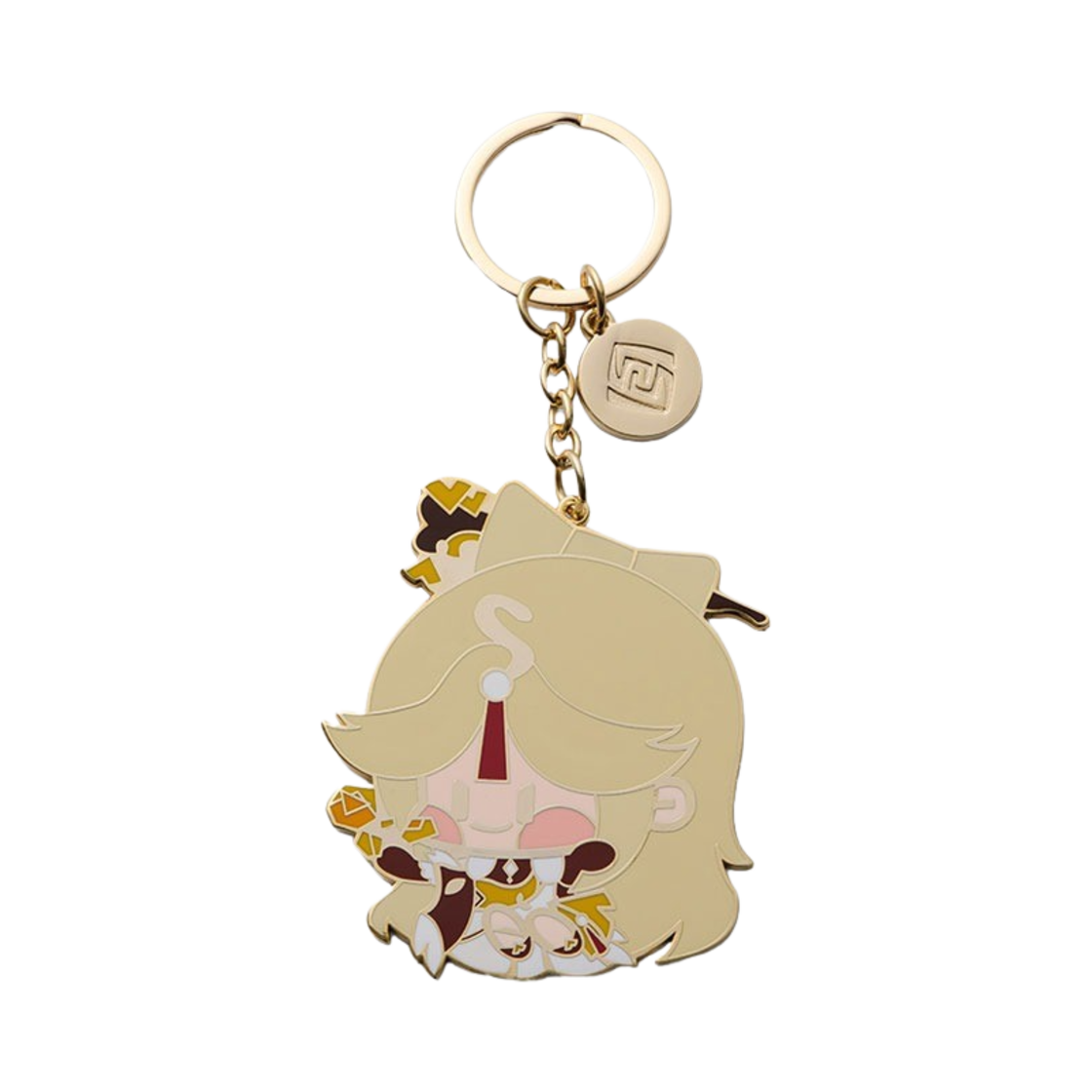 6972957486296 Genshin Metal Keychain Chibi Character Ningguang